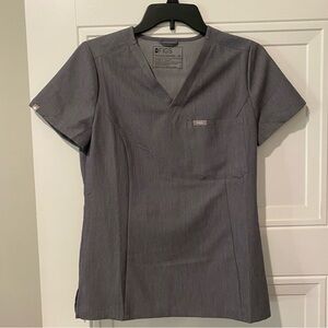 Figs Women’s Catarina Slim Fit XSmall Graphite Scrub Top